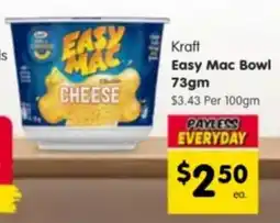 Spar Kraft Easy Mac Bowl offer