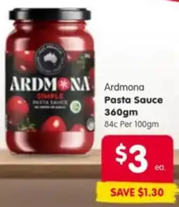 Spar Ardmona Pasta Sauce offer