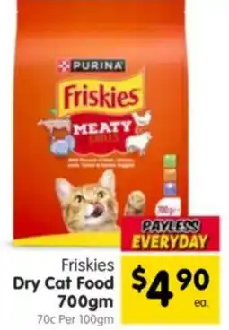 Spar Friskies dry cat food offer