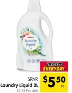 Spar Spar laundry liquid offer