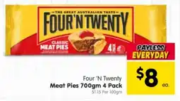 Four 'n twenty meat pies 4 pack