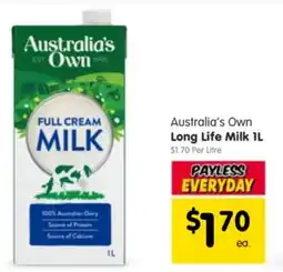 Spar Australia's Own Long Life Milk offer