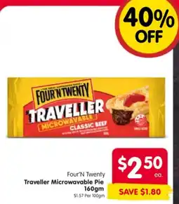 Spar Four'N Twenty Traveller Microwavable Pie offer