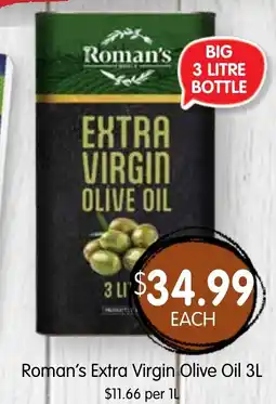 Spudshed Roman's Extra Virgin Olive Oil offer