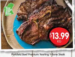 Spudshed Parkfield Beef Premium Yearling Y-Bone Steak offer