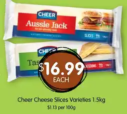 Spudshed Cheer Cheese Slices Varieties offer
