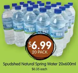 Spudshed Spudshed Natural Spring Water offer