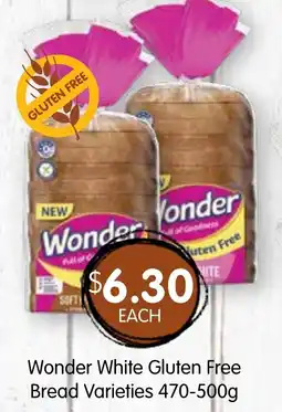 Spudshed Wonder White Gluten Free Bread Varieties offer