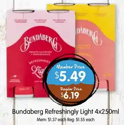 Spudshed Bundaberg Refreshingly Light offer