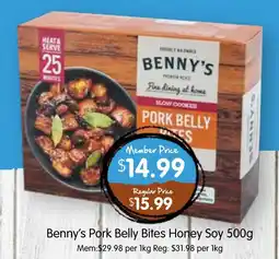 Spudshed Benny's Pork Belly Bites Honey Soy offer