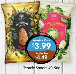 Spudshed Temole Snacks offer