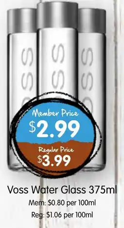 Spudshed Voss Water Glass offer