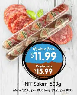 Spudshed NFF Salami offer