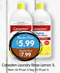 Spudshed Canesten Laundry Rinse Lemon offer
