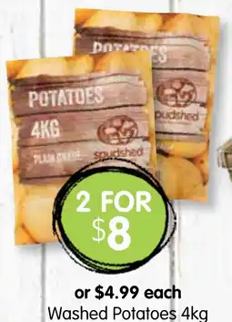 Spudshed Washed Potatoes offer