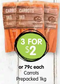 Spudshed Carrots Prepacked offer