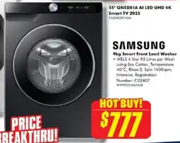 The Good Guys Samsung 9kg smart front load washer offer