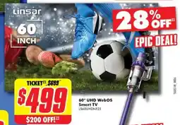The Good Guys 60" UHD WebOs Smart TV offer