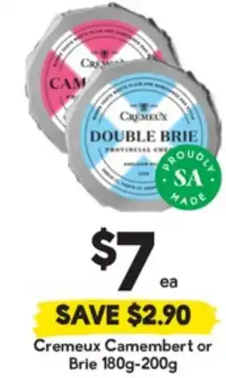 Drakes Cremeux Camembert or Brie offer