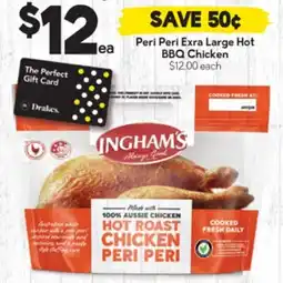 Drakes Peri Peri Exra Large Hot BBQ Chicken offer