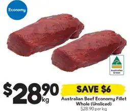 Drakes Australian Beef Economy Fillet Whole (Unsliced) offer