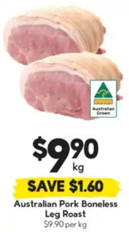 Drakes Australian Pork Boneless Leg Roast offer