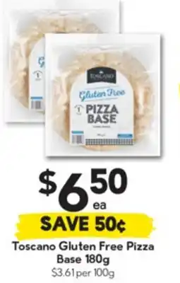 Drakes Toscano Gluten Free Pizza Base offer