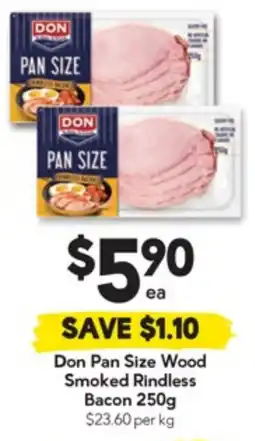 Drakes Don Pan Size Wood Smoked Rindless Bacon offer