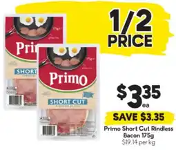 Drakes Primo Short Cut Rindless Bacon offer