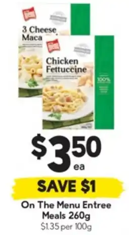Drakes On The Menu Entree Meals offer