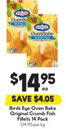 Drakes Birds Eye Oven Bake Original Crumb Fish Fillets offer