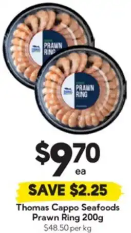 Drakes Thomas Cappo Seafoods Prawn Ring offer