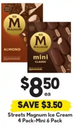 Drakes Streets Magnum Ice Cream 4 Pack-Mini 6 Pack offer