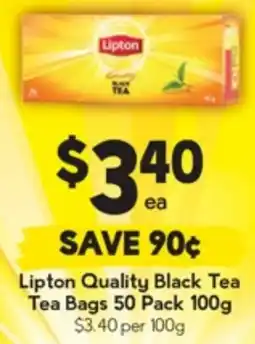 Drakes Lipton Quality Black Tea Tea Bags offer