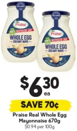 Drakes Praise Real Whole Egg Mayonnaise offer