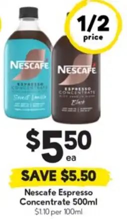 Drakes Nescafe Espresso Concentrate offer
