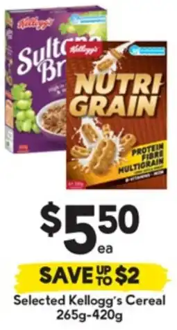 Drakes Selected Kellogg's Cereal offer