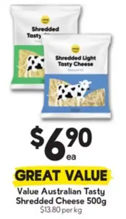 Drakes Value Australian Tasty Shredded Cheese offer