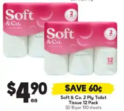 Drakes Soft & Co. 2 Ply Toilet Tissue offer