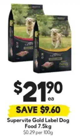 Drakes Supervite Gold Label Dog Food offer