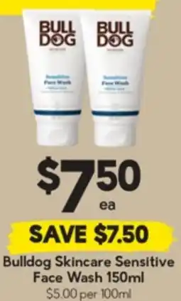 Drakes Bulldog Skincare Sensitive Face Wash offer