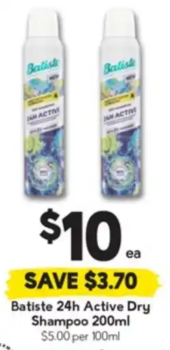 Drakes Batiste 24h Active Dry Shampoo offer