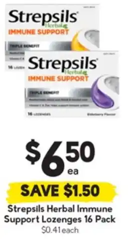 Drakes Strepsils Herbal Immune Support Lozenges offer