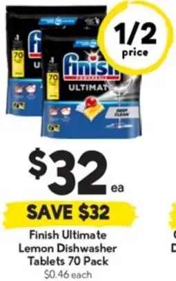 Drakes Finish Ultimate Lemon Dishwasher Tablets offer