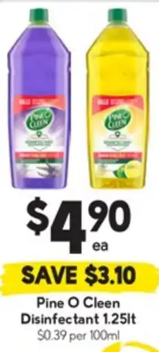 Drakes Pine O Cleen Disinfectant 1.25lt offer
