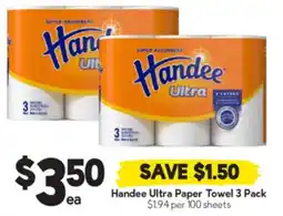 Drakes Handee Ultra Paper Towel offer