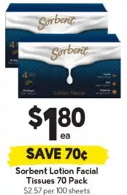 Drakes Sorbent Lotion Facial Tissues offer