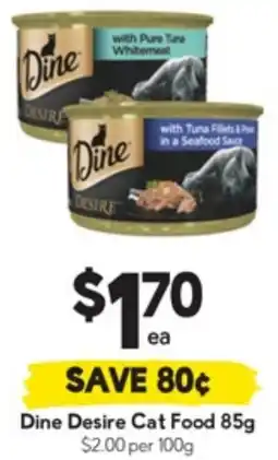 Drakes Dine Desire Cat Food offer