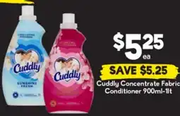 Drakes Cuddly Concentrate Fabric Conditioner 900ml-11t offer