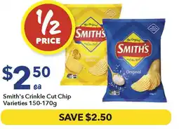 Ritchies Smith's Crinkle Cut Chip Varieties offer